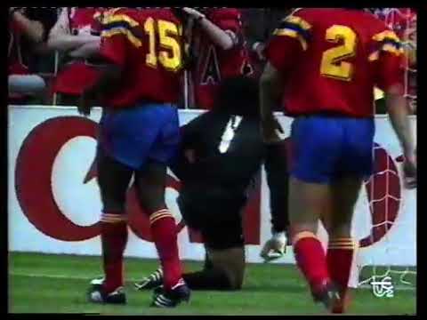 Resumen  Alemania 1 vs Colombia 1 copa  del mundo  Italia 1990.