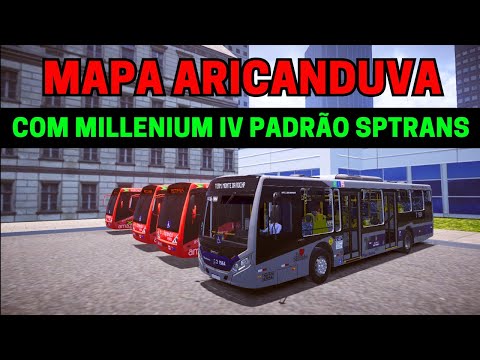 🔴Gameplay Proton bus Simulator Mapa Aricanduva Linha 3005 Com Millenium IV | PBSU - PBSC Mods