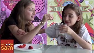 SWEET vs SPICY Food Challenge on Mugglesam