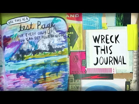 Wreck This Journal: Test Page for every colour || page 31
