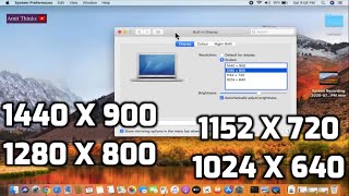 How to change Screen Resolution on Mac