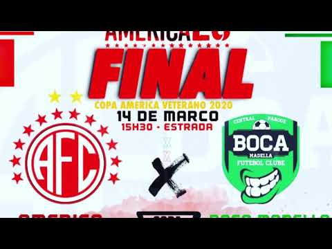América 1x1 Boca Madela - Final Copa América 2020 Veterano Troféu Jorge Luiz de Camargo