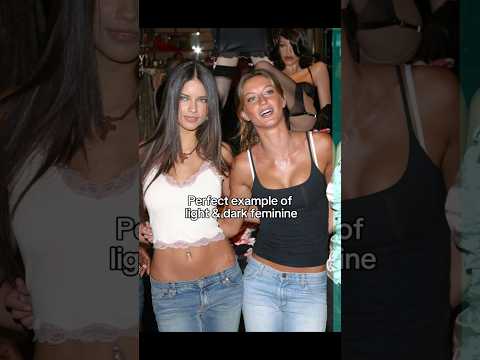 Perfect example of dark and light feminine😩✨ #feminine #celebrity #model #goviral #shorts