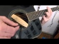 Blues On Black Acoustic Guitar
