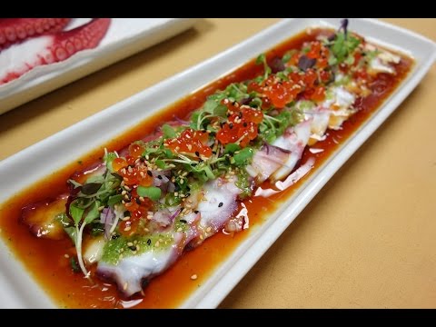 Oktopus-Carpaccio – Sushi-Zubereitung