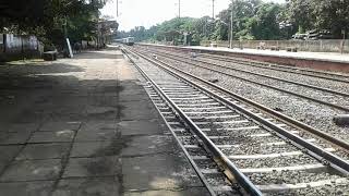 preview picture of video '30582Lallgudda WAP7 with ernakulam Bilaspur express rushes past Irinjalakuda'