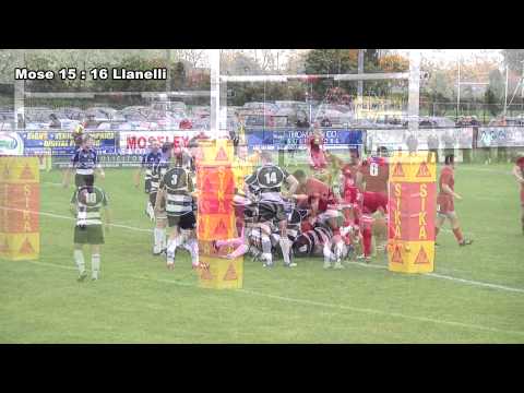 Moseley v Llanelli 13th October 2012 - British & Irish Cup