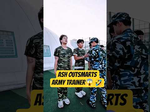 Ash Outsmarts His Army Trainer😱🤣~ mini wood toy | woodworking art skills / hand crafts #shorts