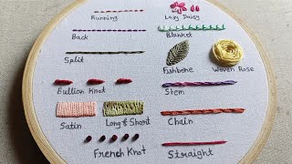 Hand Embroidery for Beginners  14 basic embroidery