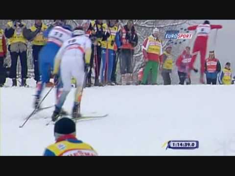 Petter Northug, beastly finish in 2009 30km world championships
