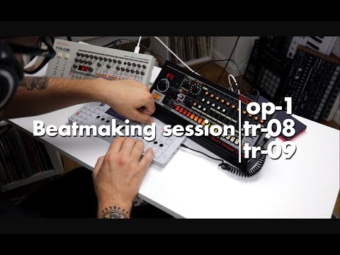 Teenage Engineering OP-1 + Roland TR-08 & TR-09 - Beatmaking session