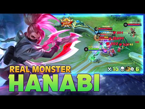 SAVAGE! Hanabi Real Monster Late Game  - Mobile Legends