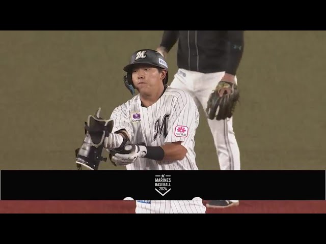 【2回裏】スタメン起用に応えた!! マリーンズ・安田尚憲 右中間への先制タイムリー2ベース!!  2024年8月30日 千葉ロッテマリーンズ 対 福岡ソフトバンクホークス