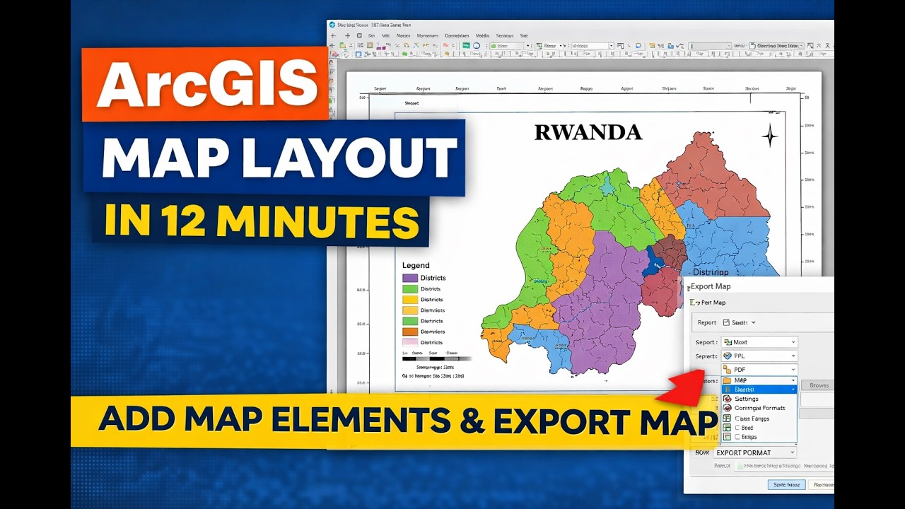ArcGIS Map Layout Tutorial | Add All Map Elements and Export MapUntitled Project
