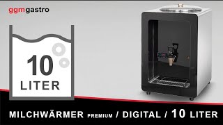 Distributeur de lait chaud PREMIUM - Numérique - 10L - 1,8kW - Blanc - robinet inclus