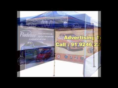 Blue canopy tents for cloth business