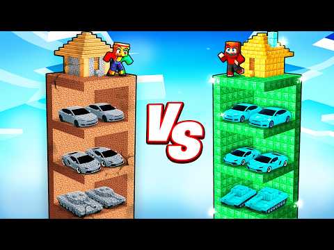 GARAGE de NOOB vs GARAGE de PRO sur Minecraft !