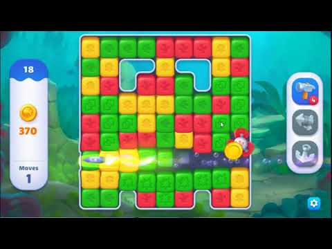 Fishdom Blast Level 18 - NO BOOSTERS GAMEPLAY 🐠 | SKILLGAMING ✔️