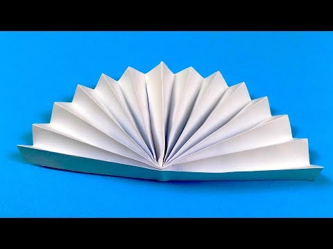 How to make a Paper Fan. Origami FAN