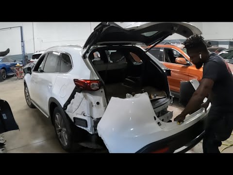 2020 Mazda CX-9 how to take the back bumper off and the taillight