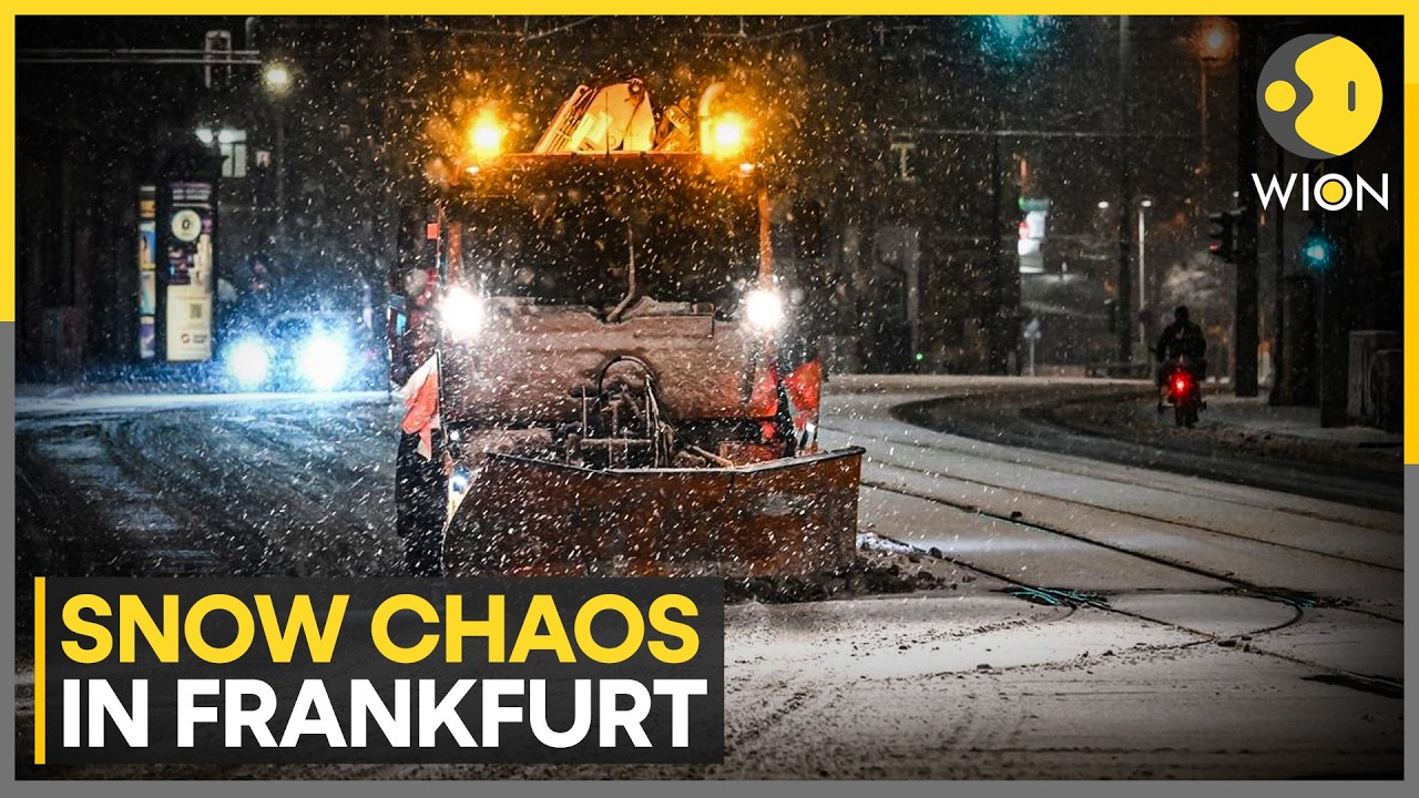 Heavy Snow Disrupts Frankfurt Airport, Winter Delays Hit Air Travel | WION