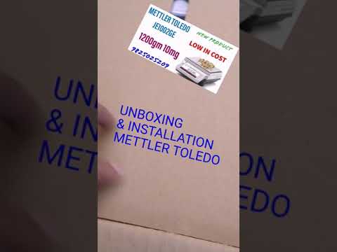 Unboxing & Installation METTLER TOLEDO JE SERIES