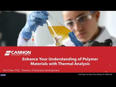 Webinar Enhance Your Understanding of Polymer Materials with Thermal Analysis September 2024