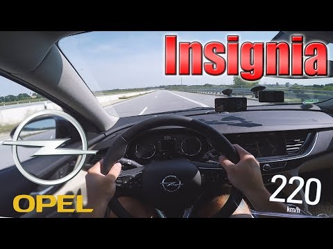 2017 Opel Insignia (165hp) POV- TOP SPEED on Autobahn✔
