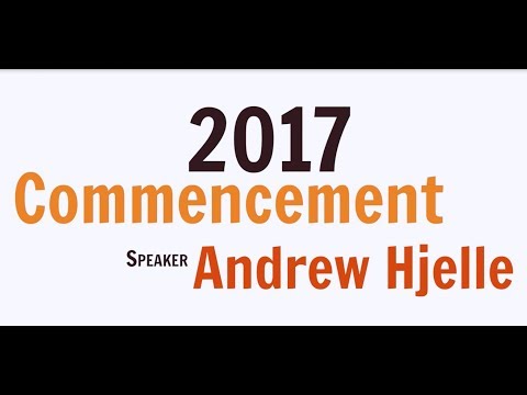 2017 Commencement Student Speaker Andrew Hjelle