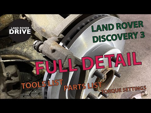 Land Rover Discovery 3 Front Brake Discs and Brake Pads Replacement - FULL DETAIL