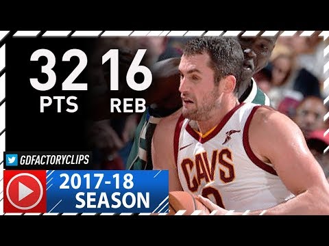 Kevin Love Full Highlights vs Bucks (2017.11.07) - 32 Pts, 16 Reb
