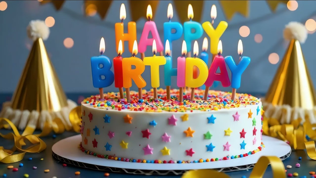 🎂 Happy Birthday Celebration Loop  4 Hours of Festive Cake, Candles & Party Ambience 🎈🎁