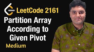 YouTube video 'Partition Array According to Given Pivot - Leetcode 2161 - Python'