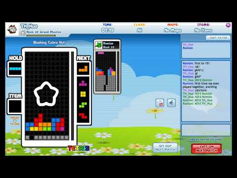 【Tetris】Tetris Friends arena: 1 on 1 record (2017/12/18)