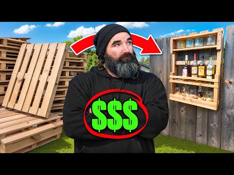 Pallet Wood Projects that Sell / $410 whiskey Display
