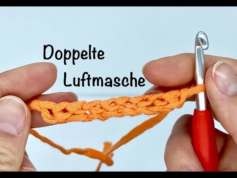 Crochet the double chain stitch