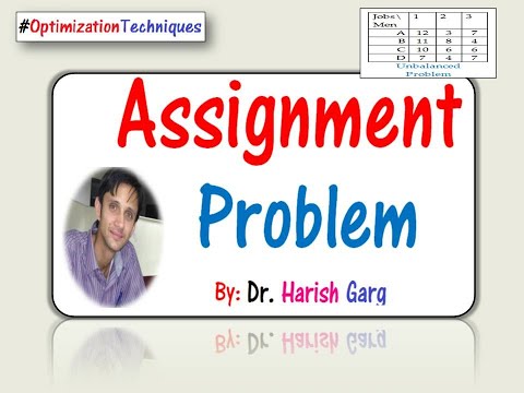 Assignment Problem | Formulation | Mathematical Models| Solution