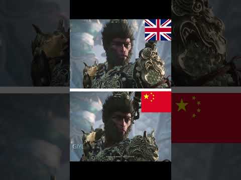 Black Myth: Wukong - English vs Chinese Laugh 😂 #viral #wukong #gaming