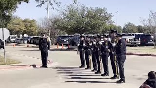 Salutes in honor of Navasota Police Sgt. Mark Butler