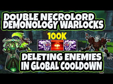 Double Necro Demonology Warlocks Deleting Enemies in a Global Cooldown