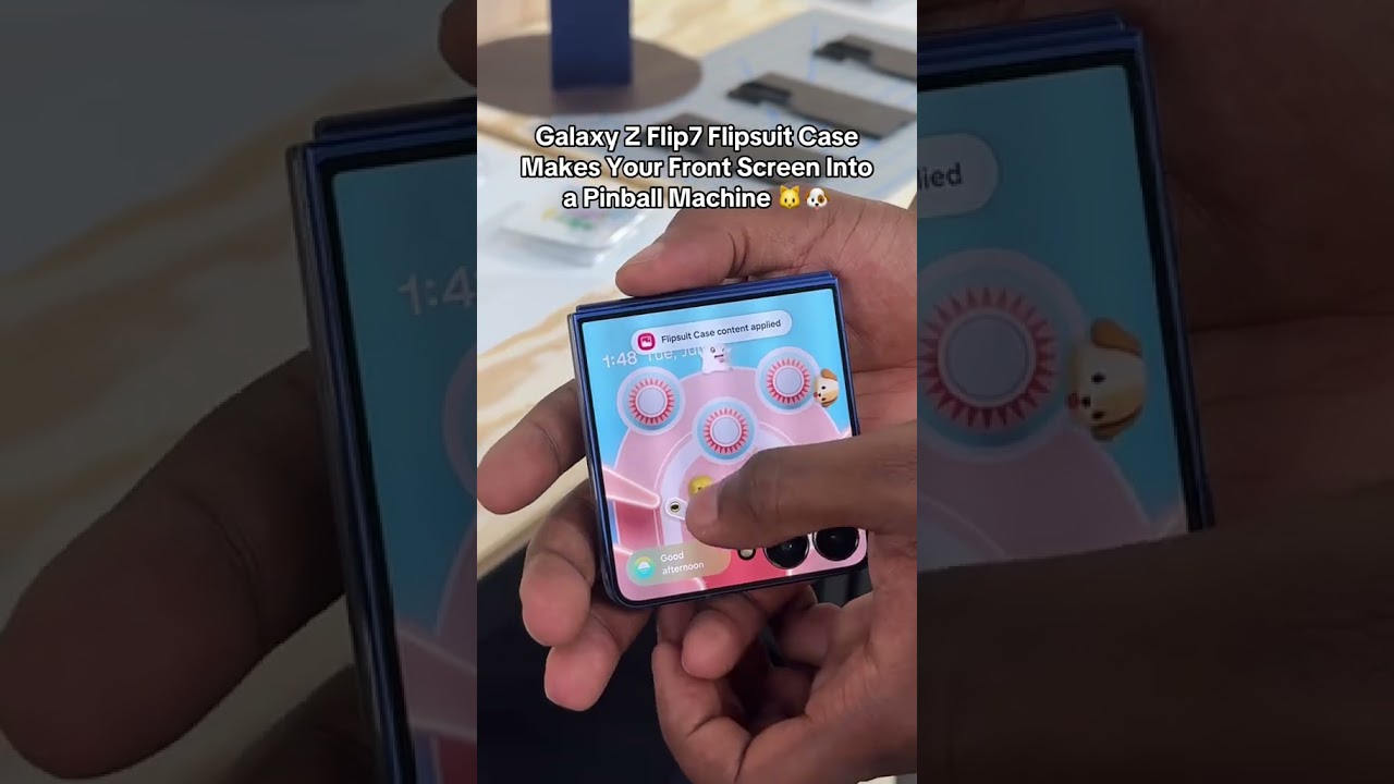 Galaxy Z Flip7 Flipsuit Case Makes Your Front Screen Into a Pinball Machine