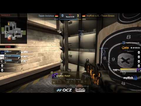 [myRisk TV | SlicewOw] myRisk eV Team Green vs. Team Invictus - 99Liga S6 Div 5.21 - de_cache