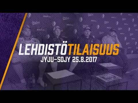 Lehdistötilaisuus: JyJu - SoJy 25.8.2017
