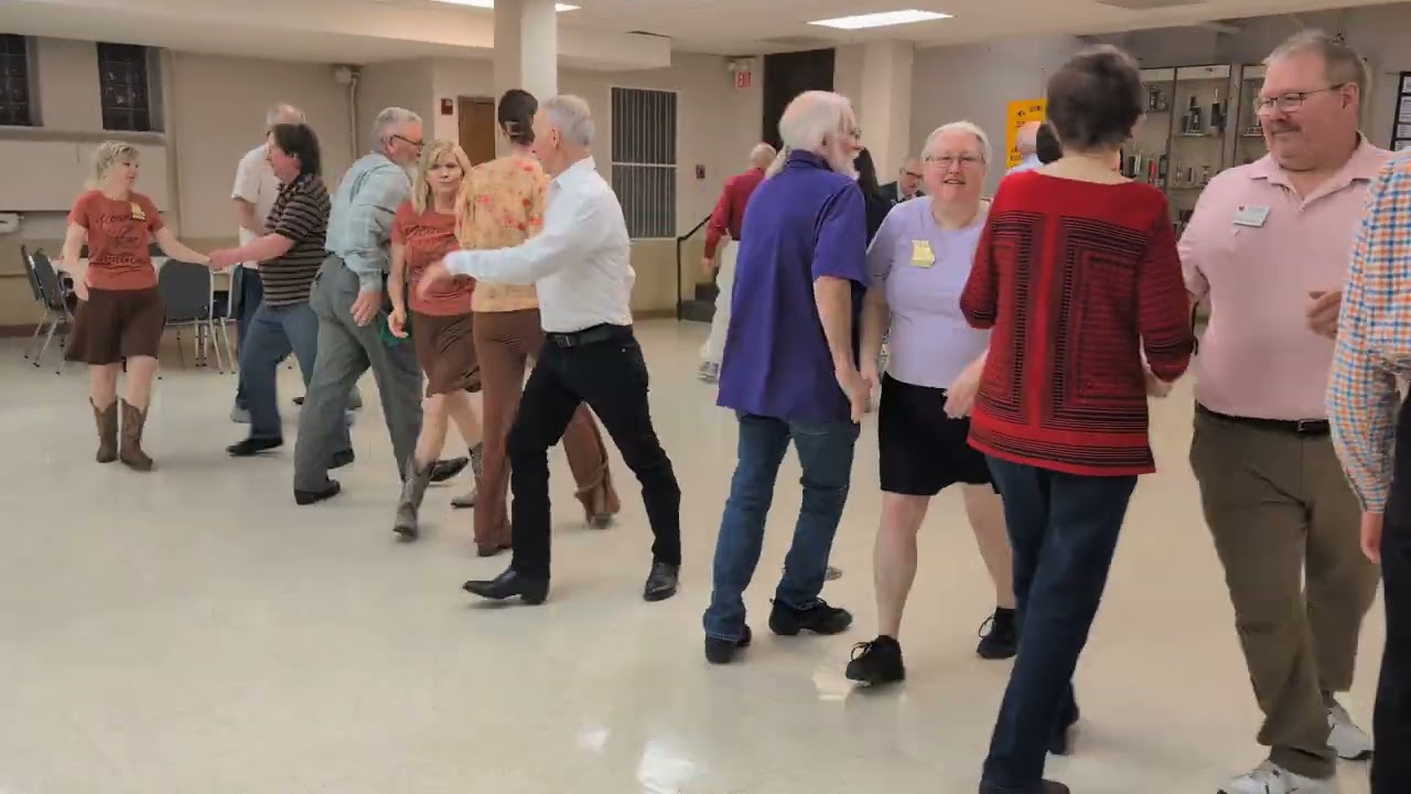Square dancing with The Sprosty Twins calling at the Missouri Promenaders in Overland, MO 3/20/26.