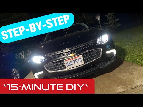 HOW TO change 2016-2022 Chevy Malibu Headlight Bulbs! * Step-By-Step*