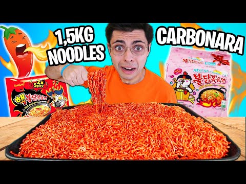 Mangio i NOODLES Più PICCANTI del Mondo 🍜 (1,5kg Ramen Challenge)