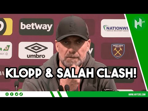 Klopp reacts to ARGUMENT with Salah! | West Ham 2-2 Liverpool
