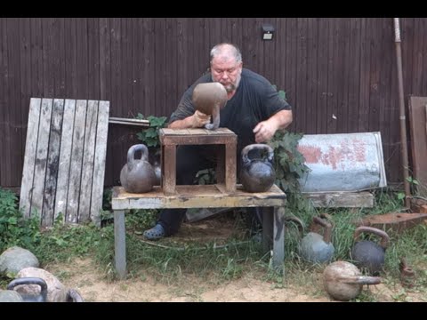 ГИРЯ 32 КГ ПОВОРОТ НАПОПА 2 РАЗА 32 KG KETTLEBELL BOTTOM UP FLIPPING 2 REPS