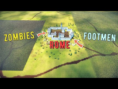 Battle For Castle: Zombies vs Romans vs Footmen - UEBS 2