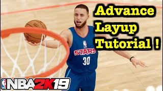 NBA 2K19 Layup Tutorial : Europstep , reverse jelly layup , hop step , floaters. How to Finish #6